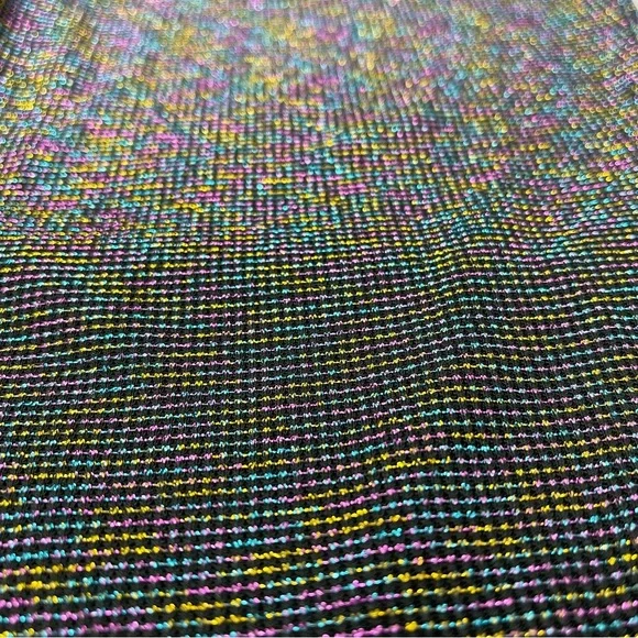 TEREZ multicolor metallic pleated high waist lightweight stretch pants, size S - Picture 4 of 13